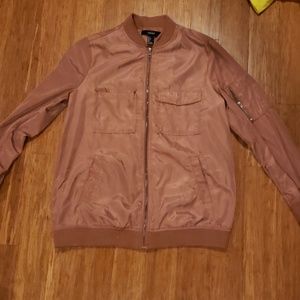 LAST DAY Forever21 Rose Bomber Jacket